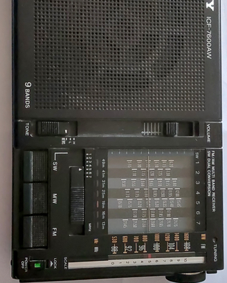 Radio Sony ICF-7600AW 9 Bande