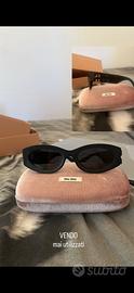 Occhiali da sole MIU MIU neri opaco