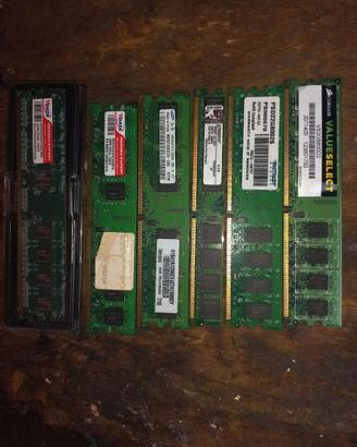 kit 6 moduli ram ddr2 corsair, kingston , lenovo