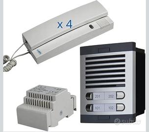 kit citofono 4 interni