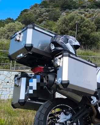 TRIS VALIGIE BENELLI + TELAI ORIGINALI  TRK 502 X