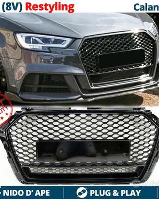 CALANDRA PER Audi A3 8V Griglia Nera NIDO D' APE
