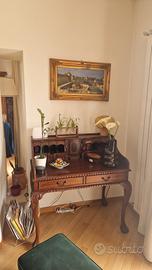 scrivania d'epoca in legno 