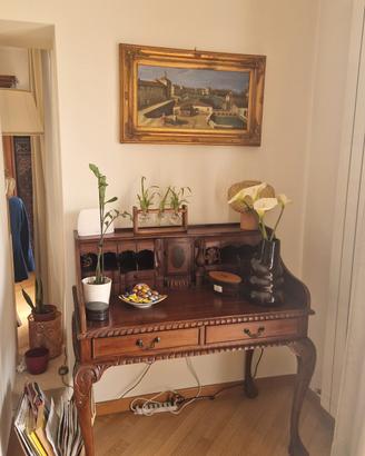 scrivania d'epoca in legno 