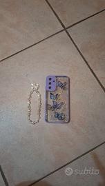Cover Samsung Galaxy A54 Viola con cordino