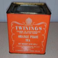 Scatola di latta tè Twinings grande  454 g anni 70