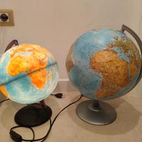 2 Mappamondo made in Italy con luce interna