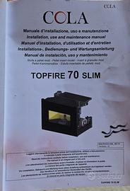 Camino a pellet Cola Topfire 70 Slim