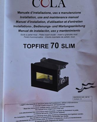 Camino a pellet Cola Topfire 70 Slim
