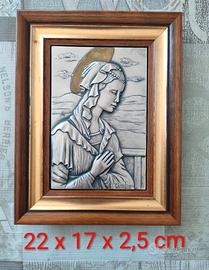 Quadro Madonna in argento 996 di Cionfrini 