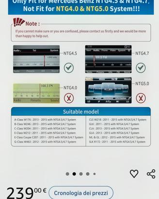 Carplay Android Auto Marcedes