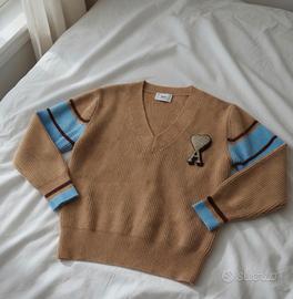 Maglione a V AMI PARIS