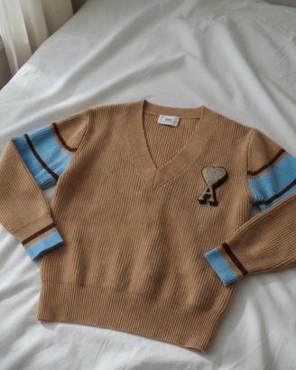 Maglione a V AMI PARIS