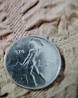 50 lire rarissimo anno 1976