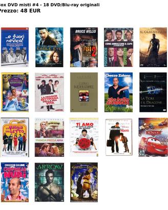 Box DVD misti #4 - 18 DVD/Blu-ray originali