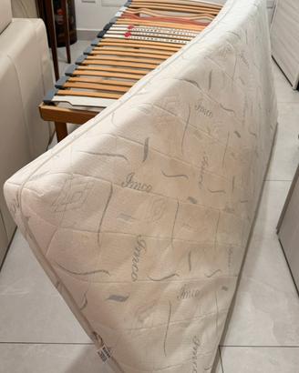 Letto rete ortopedica materasso lattice Inco