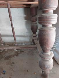 tavolo in legno massello lavorato fine 8oo