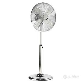 VENTILATORE A COLONNA IN METALLO CROMATO