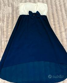 abito corto senza spalline 