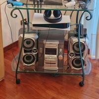 Carrello TV in ferro battuto (stereo in omaggio)