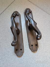 Coppia maniglie in ottone anni 70