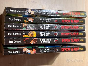 Lotto Manga Demon Slayer 1-6 Complete Consecutive