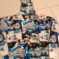 Bershka  Felpa taglia m con cappuccio e tasca tema