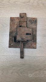 serratura veramente vintage in ferro battuto ,come