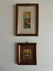 Quadretti foglia oro