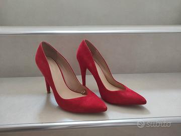 Scarpe décolleté rosse