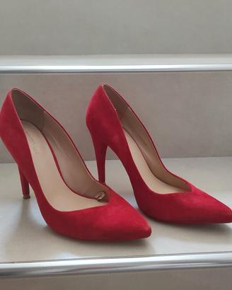 Scarpe décolleté rosse