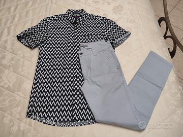 Set uomo pantalone e camicia S