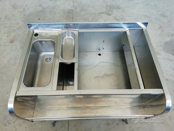 Lavello inox con vasca coibentata