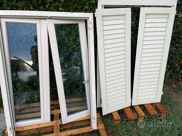 Finestra 100x140 in PVC effetto legno