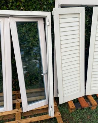 Finestra 100x140 in PVC effetto legno