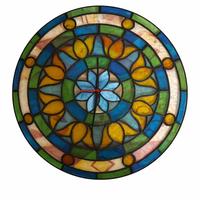 Orologio da parete stile Tiffany vetro cattedrale