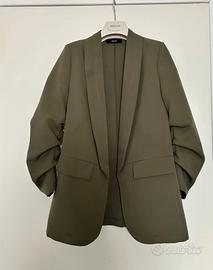 Giacca Blazer verde militare donna Manu 