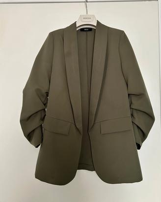 Giacca Blazer verde militare donna Manu 
