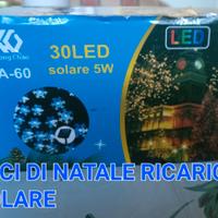 LUCI DI NATALE RICARICA SOLARE A STELLA NUOVE 