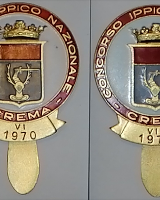 Crema, Coccarda Concorso Ippico Na,z.le 1970-72