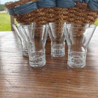 4 bicchieri a cono Campari vintage