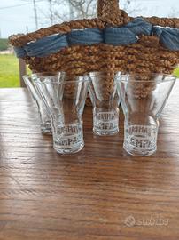 4 bicchieri a cono Campari vintage