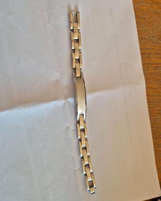 coppia bracciali uomo acciao