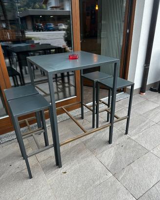 Tavolo alto vermobil con  4 sgabelli
