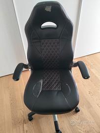 Sedia gaming Idom JYSK nera