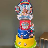 Torta finta Paw Patrol