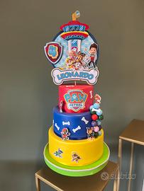 Torta finta Paw Patrol