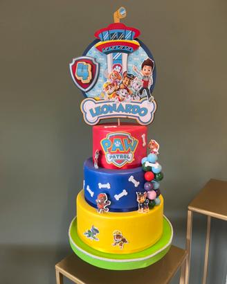 Torta finta Paw Patrol