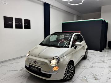 Fiat 500 1.4 16V Lounge Pelle rossa Bianco perla