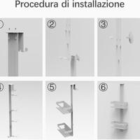 MENSOLA PER DOCCIA INOX